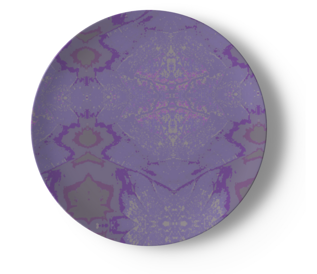 Purple Leaf China Plates