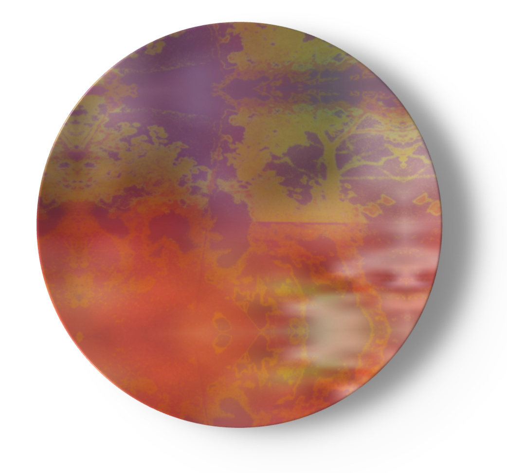 Neon Shade China Plates
