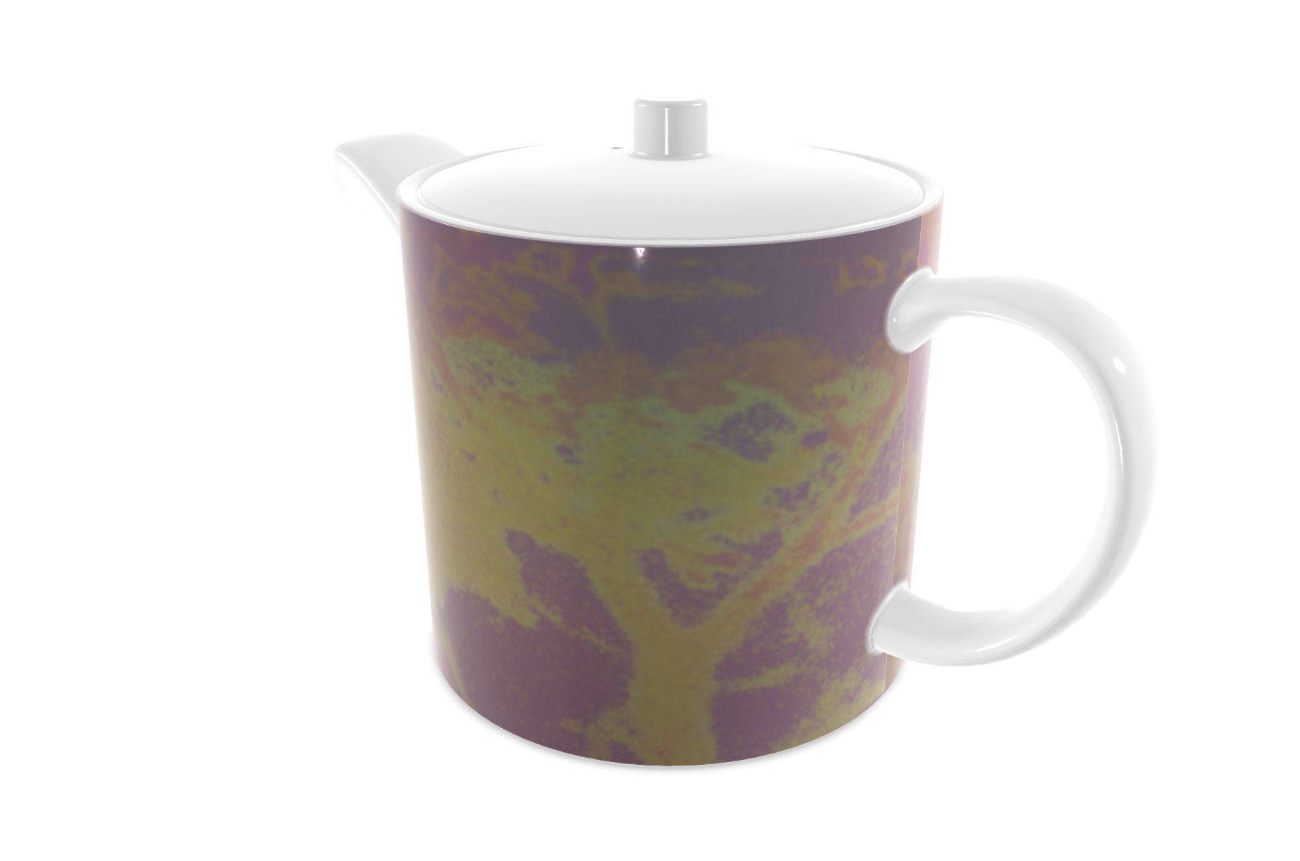 Neon Shade Bone China Teapot