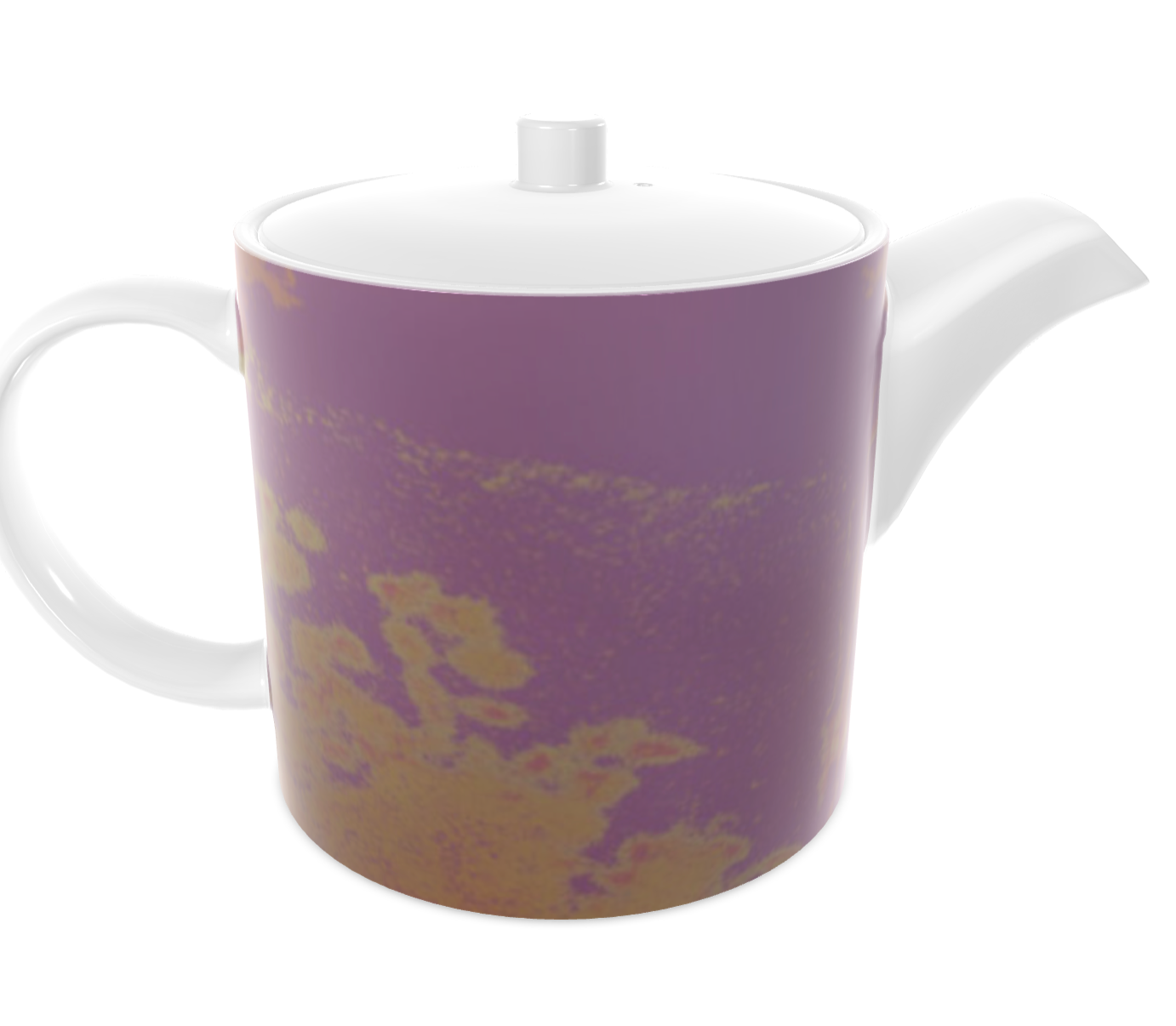 Neon Shade Bone China Teapot