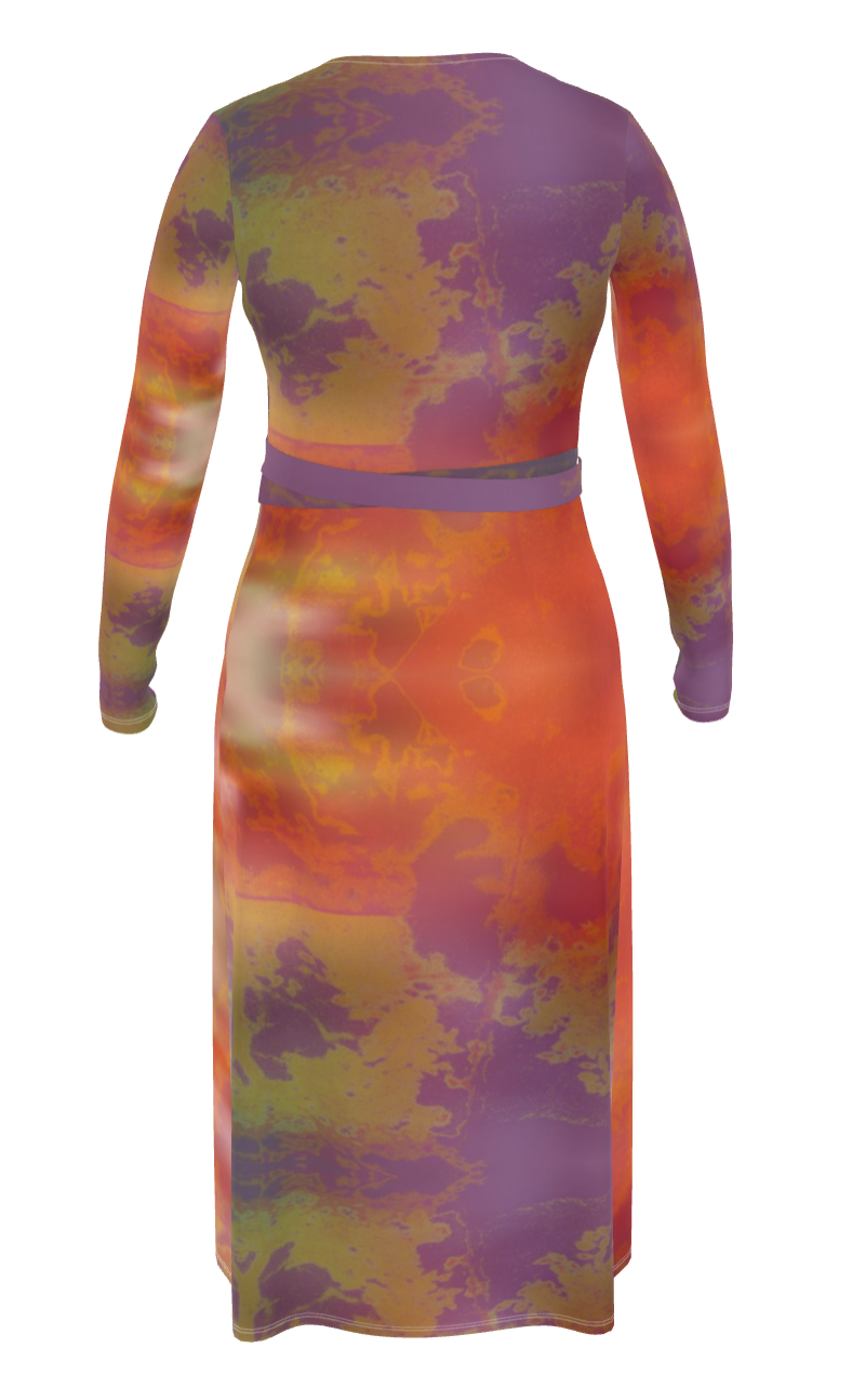 Neon Shade Wrap Dress