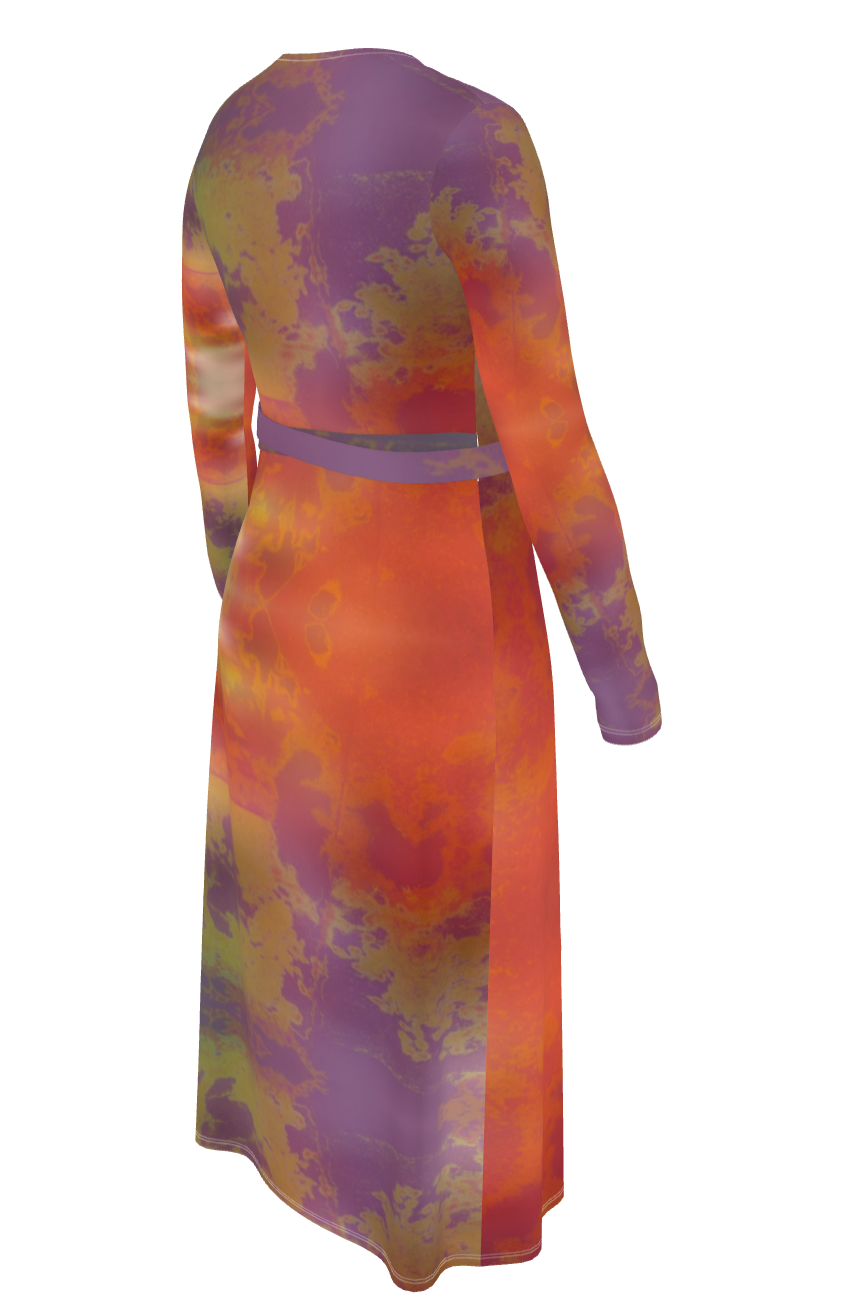 Neon Shade Wrap Dress