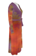 Neon Shade Wrap Dress