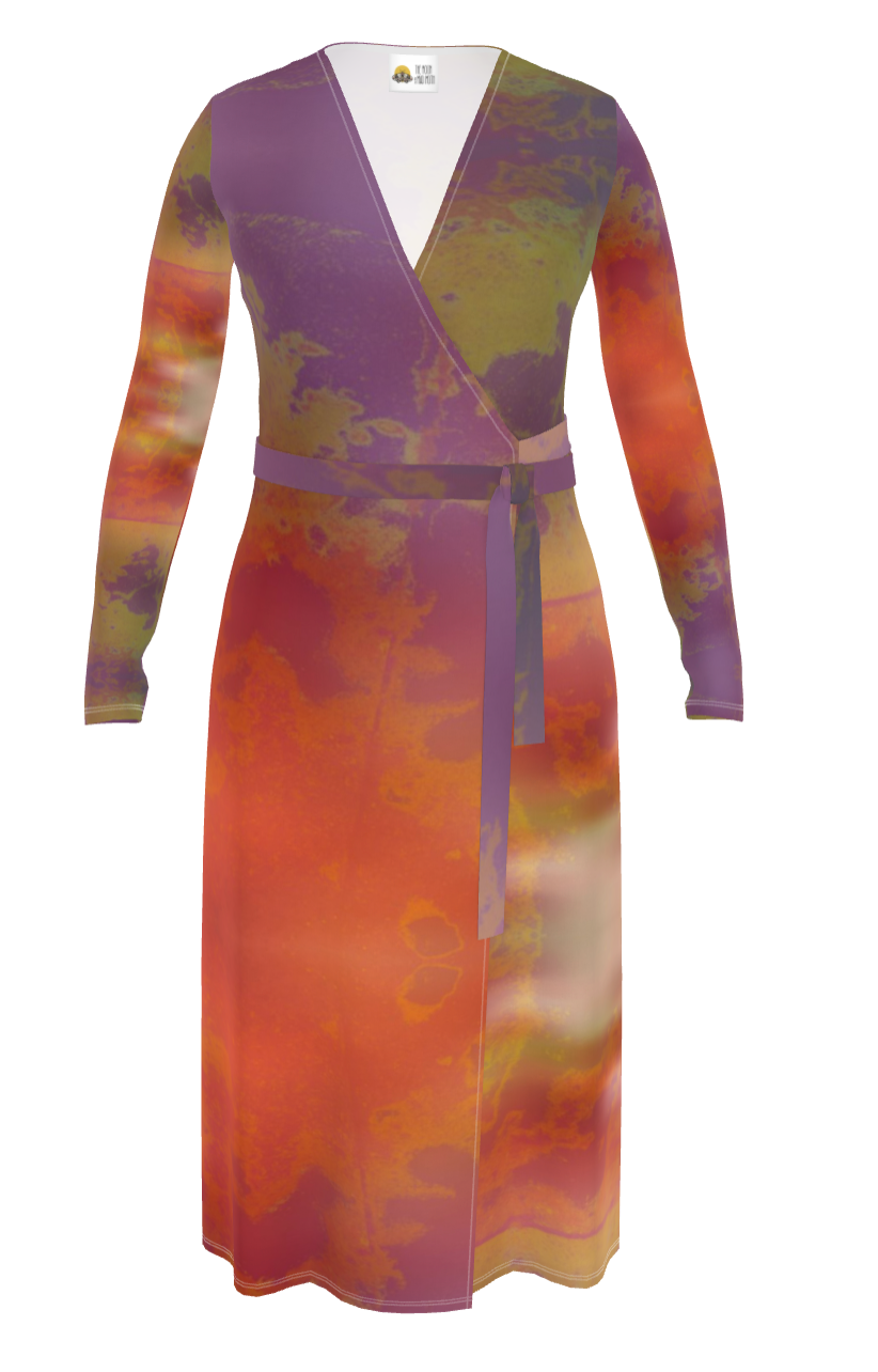 Neon Shade Wrap Dress