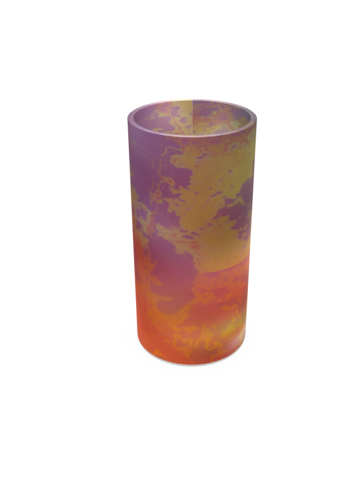 Neon Shade Glass Vase