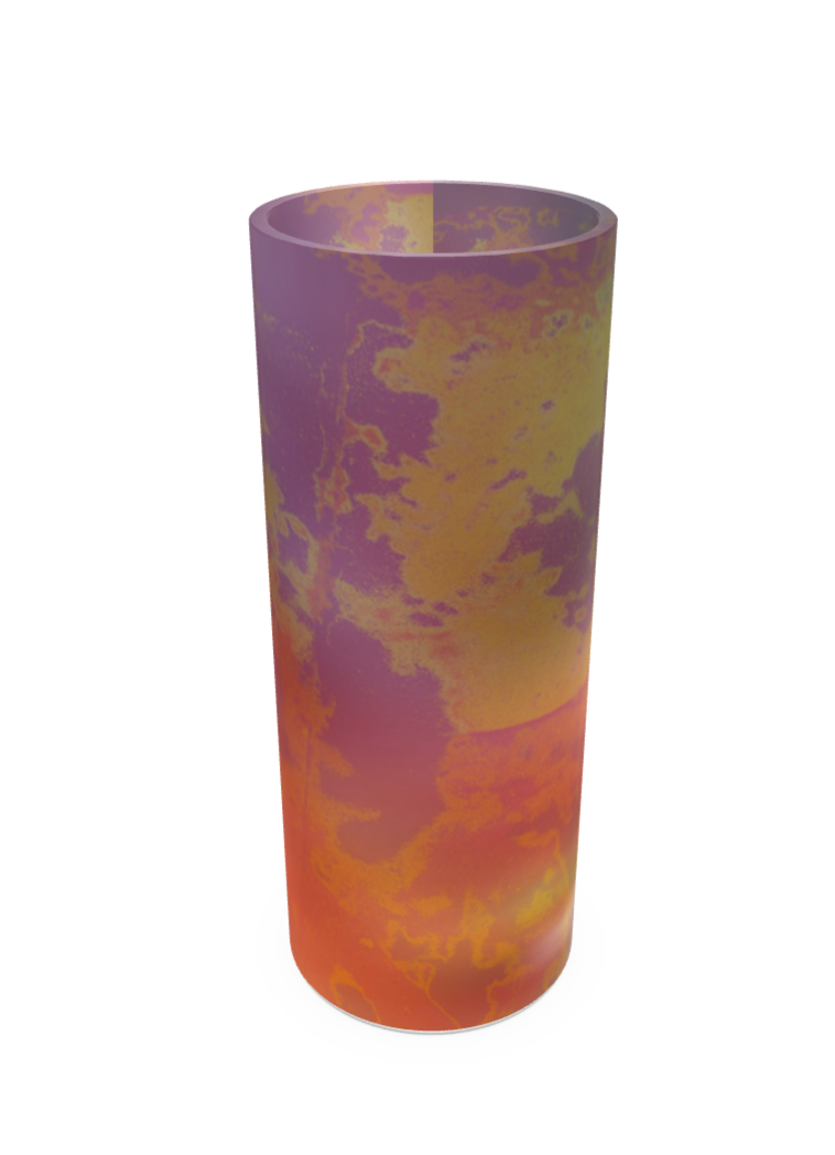 Neon Shade Glass Vase