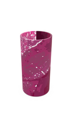 Pink Leaf Glass Vase