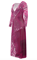 Pink Leaf Ladies Cardigan SHORT/LONG