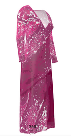 Pink Leaf Ladies Cardigan SHORT/LONG