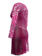 Pink Leaf Ladies Cardigan SHORT/LONG