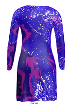 Electric Blue Leaf Ladies Cardigan