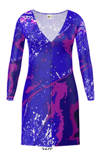 Electric Blue Leaf Ladies Cardigan