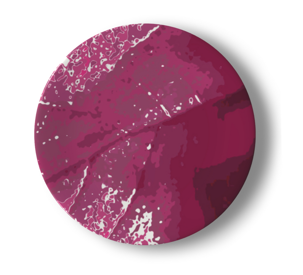 Pink Leaf China Plates