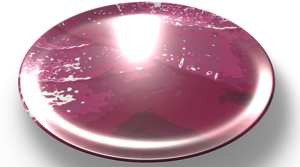 Pink Leaf China Plates