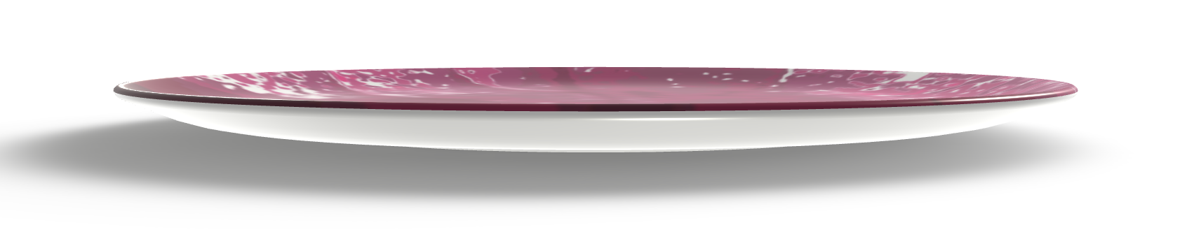 Pink Leaf China Plates