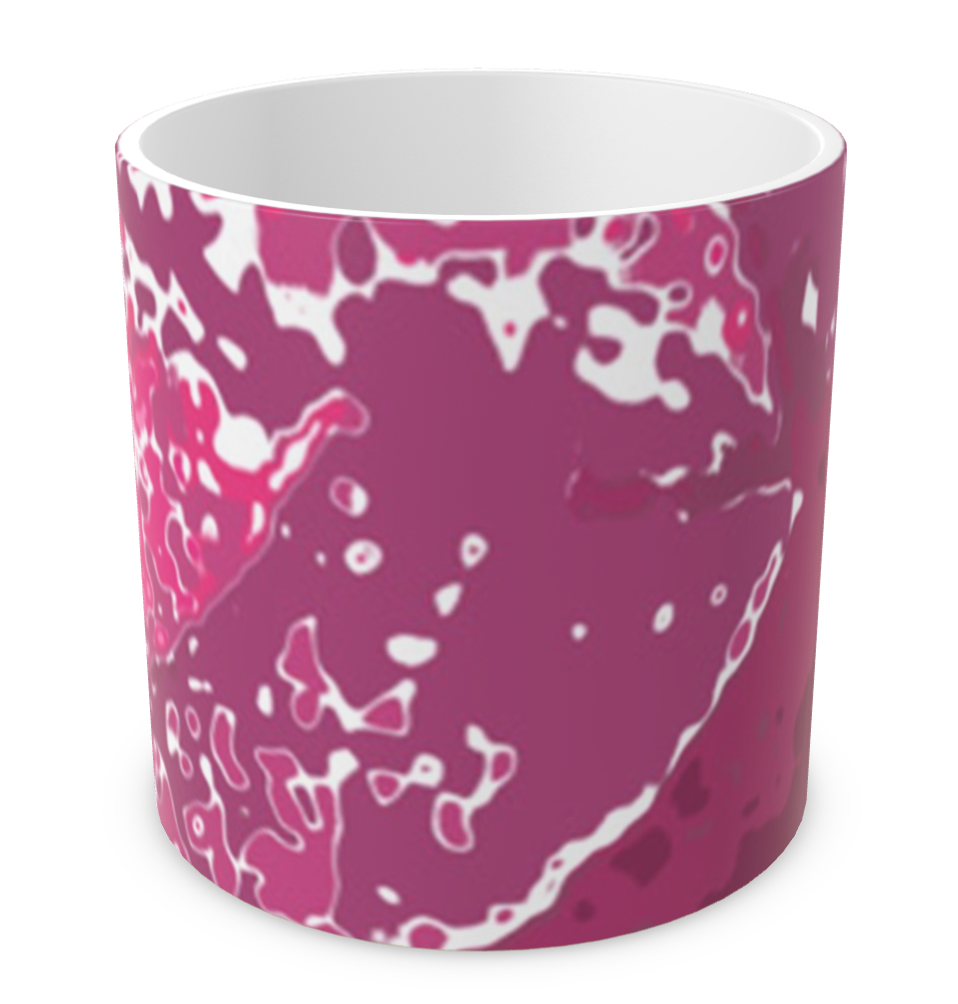 Pink Leaf Plant Pot