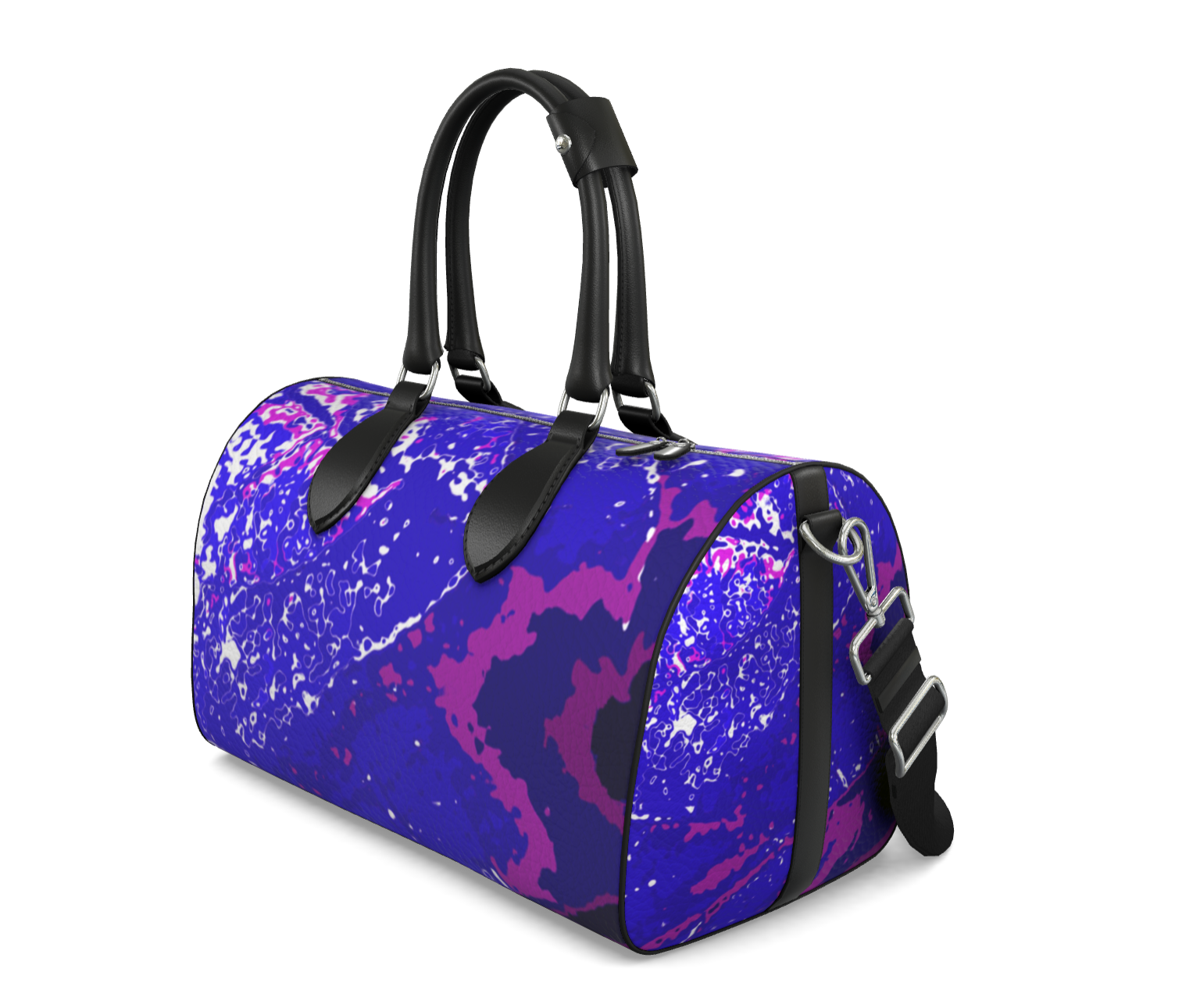 Electric Blue Leaf Duffle bag
