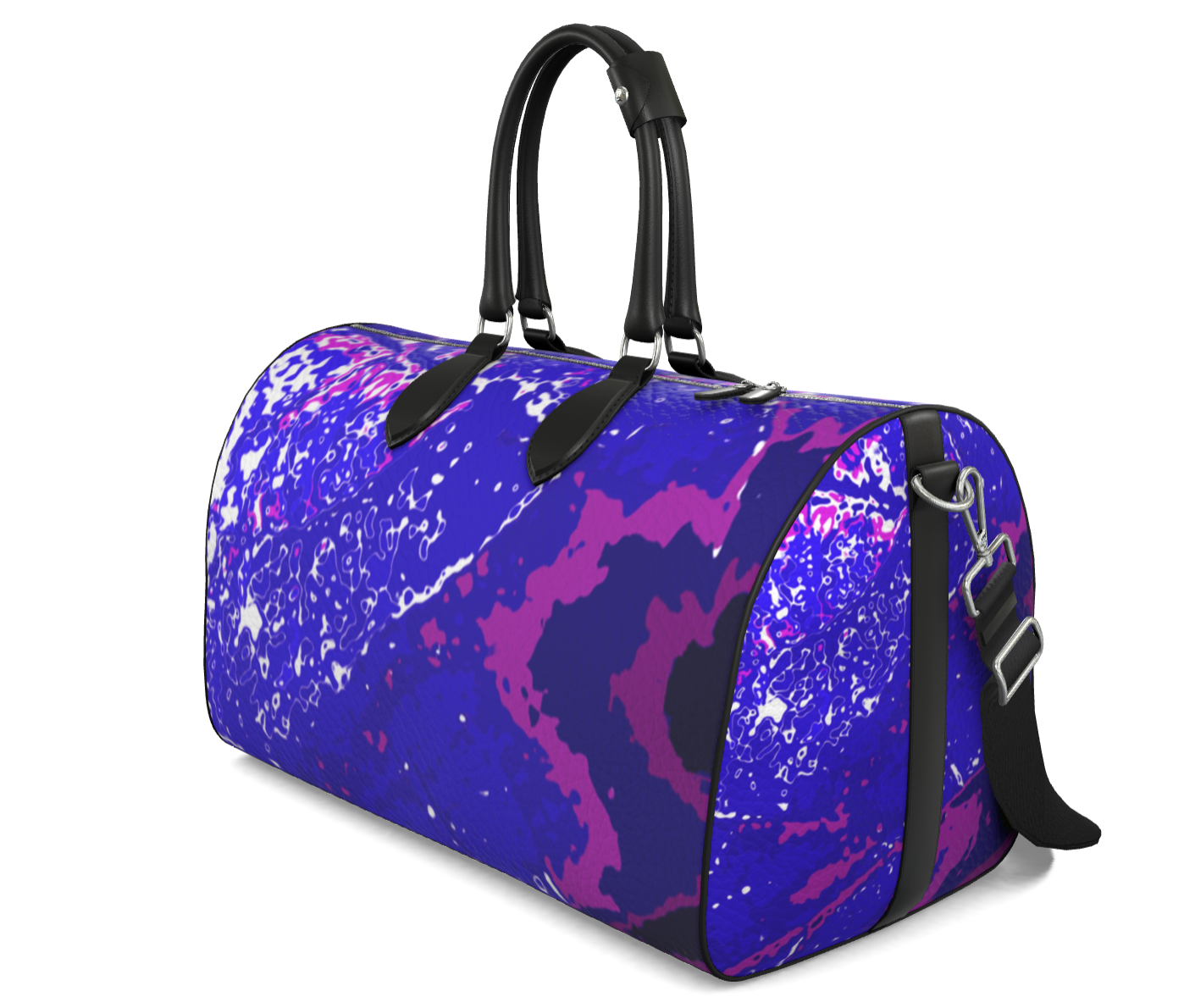 Electric Blue Leaf Duffle bag