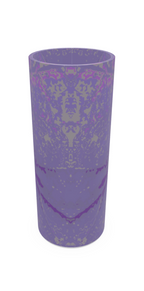 Purple Leaf Glass Vase