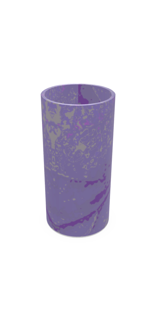 Purple Leaf Glass Vase