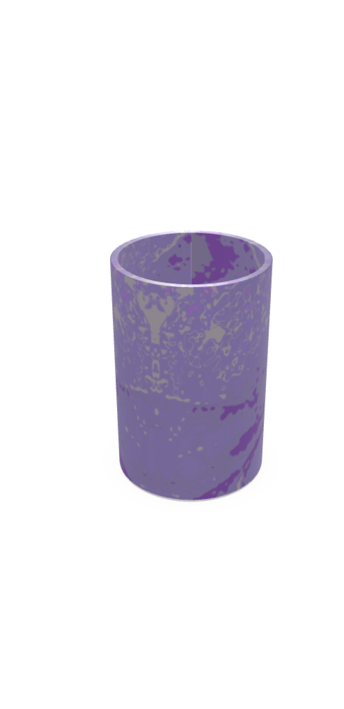 Purple Leaf Glass Vase