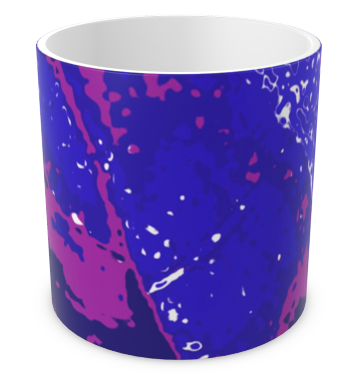 Electric Blue Leaf Plant Pot