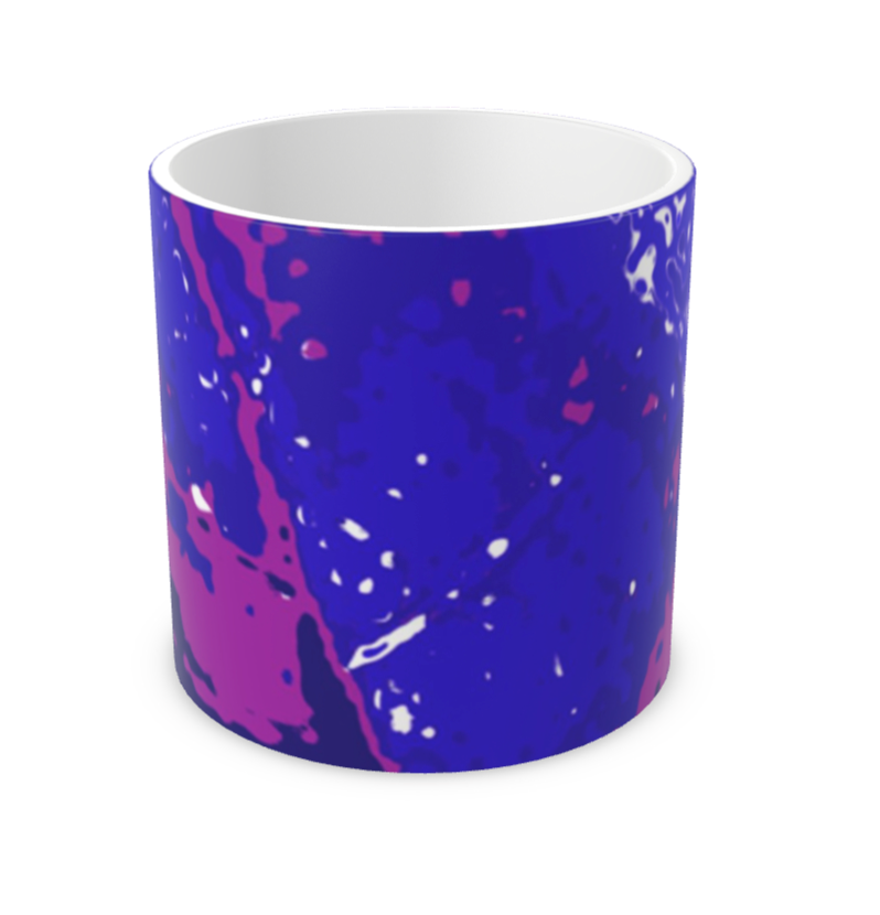 Electric Blue Leaf Plant Pot