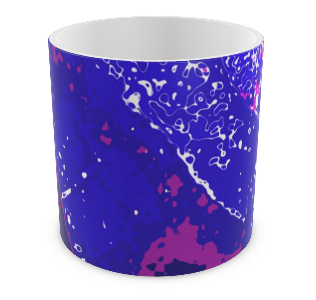 Electric Blue Leaf Plant Pot