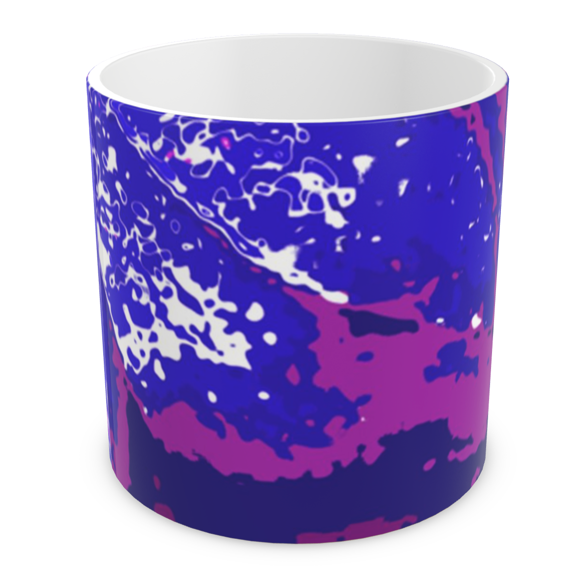 Electric Blue Leaf Plant Pot