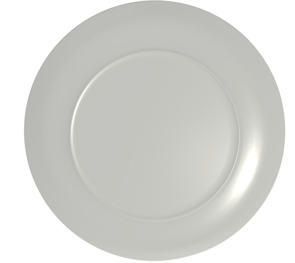 Electric Blue Leaf China Plates