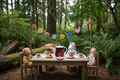 Bliss Blossom Bone China Teapot Oregon Outdoor Child's Tea Party Mockup