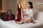 Bliss Blossom Duffle Bag – Hotel Bed Getting Ready
