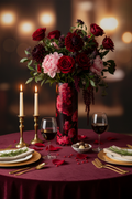 Bliss Blossom Glass Vase – Romantic Tablescape