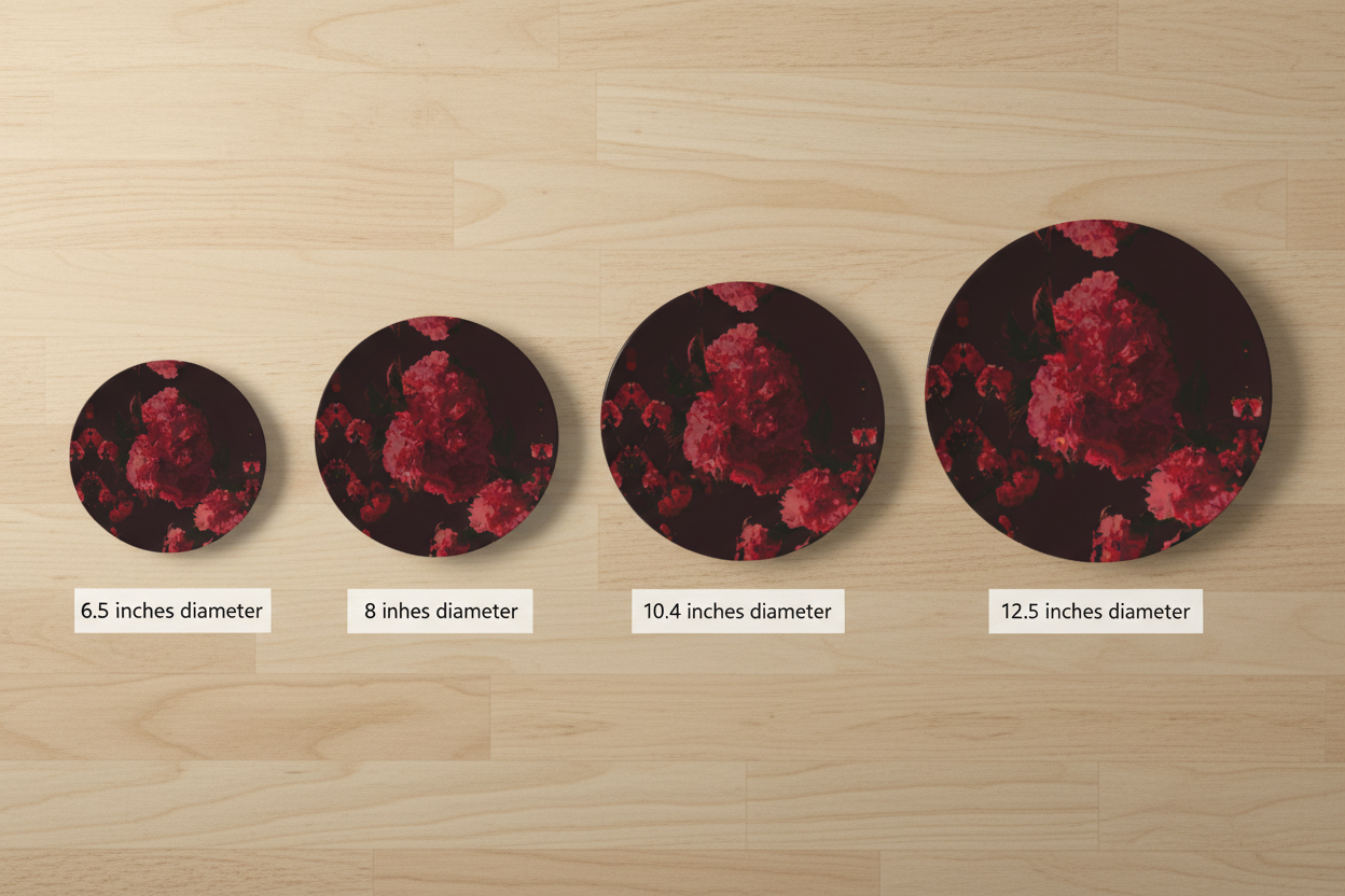 Bliss Blossom Plates – Proportional Sizes