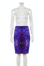 Blue Leaf Pencil Skirt Mannequin Mockup