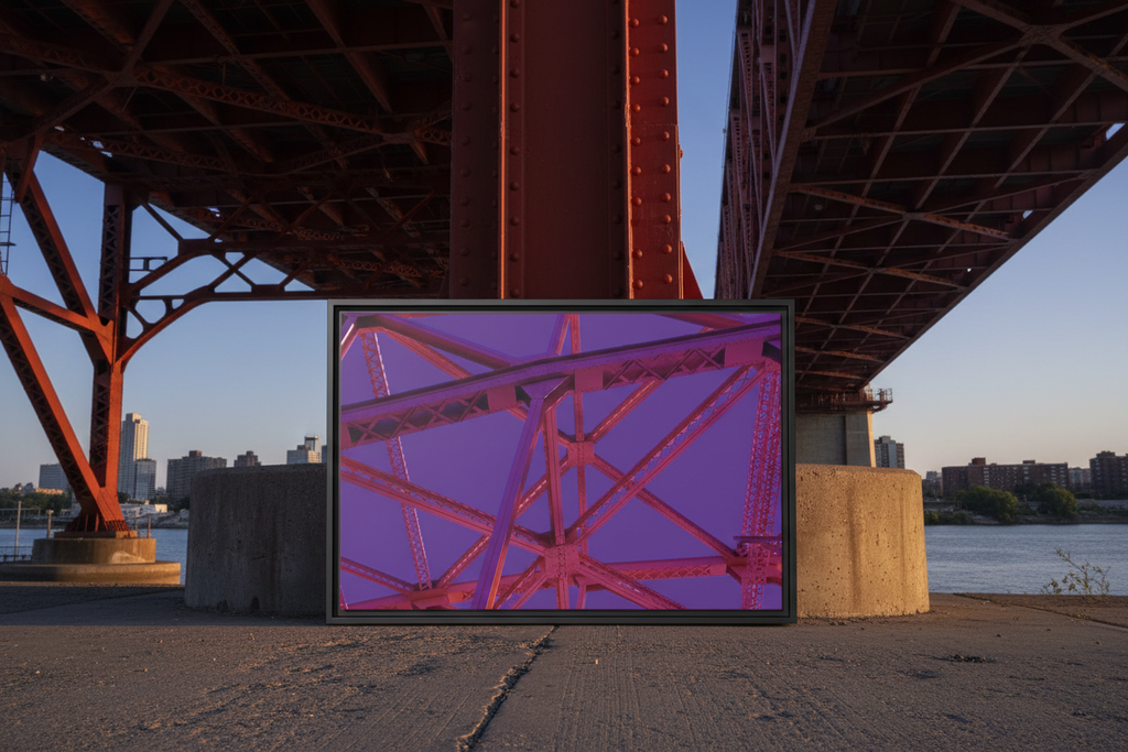 Bridge Truss Canvas - At the Real Bridge