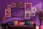 Bridge Truss Canvas - Color Harmonized Dopamine Gallery Wall