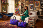 Electric Blue Leaf Duffle – Artistic Boutique Hotel