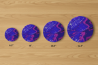 Electric Blue Leaf Plates – All 4 Sizes