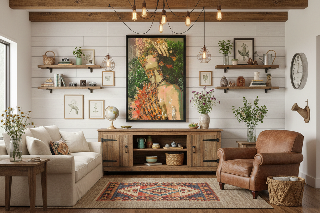 Green Goddess Canvas - Eclectic Modern Farmhouse