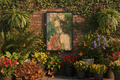 Green Goddess Canvas - Urban Greenery with Monarch Butterflies