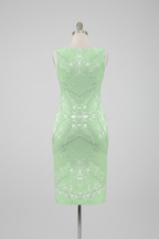 Green Leaf Bodycon Dress