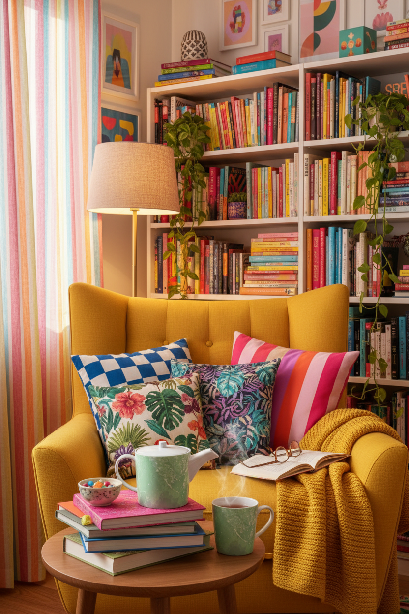 Green Leaf Bone China Teapot – Dopamine Decor Reading Nook Reference