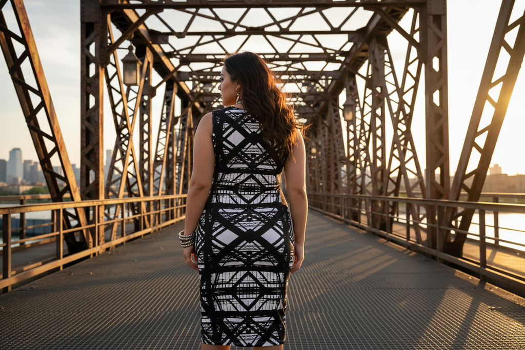 Hot Metal Bodycon Dress