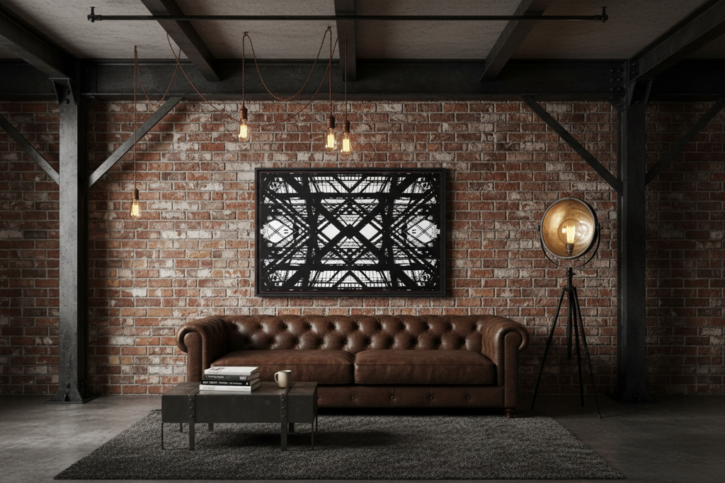 Hot Metal Canvas in Dramatic Industrial Loft