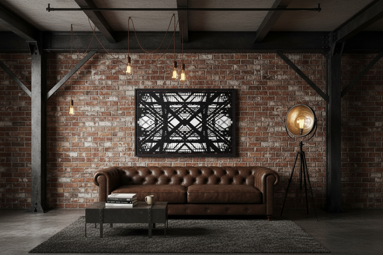 Hot Metal Canvas in Dramatic Industrial Loft