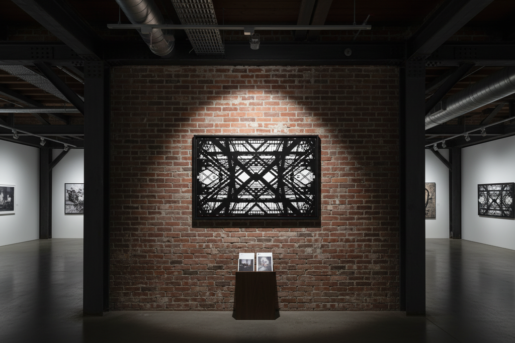 Hot Metal Canvas in Industrial Loft Art Show