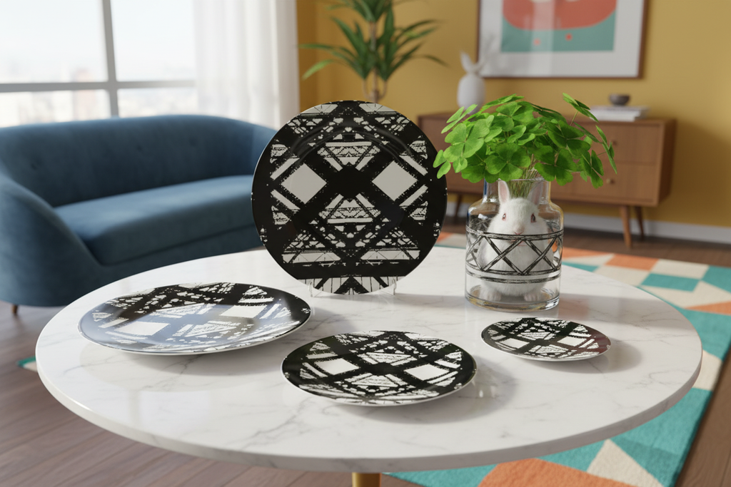 Hot Metal China Plates