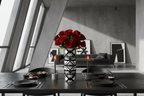Hot Metal Glass Vase