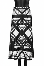 Hot Metal Midi Skirt – Black Mannequin